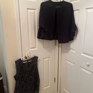 Banana Republic Navy Blue Blaze and Blouse